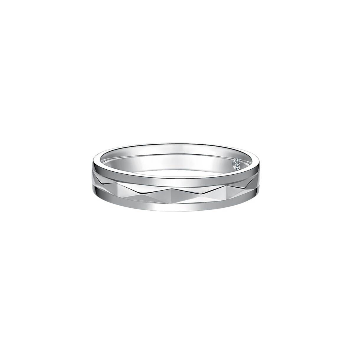 Solis Platinum Texture Band