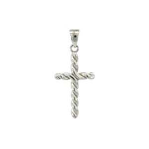 White Gold Cross Pendant