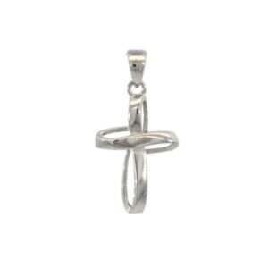 White Gold Cross Pendant
