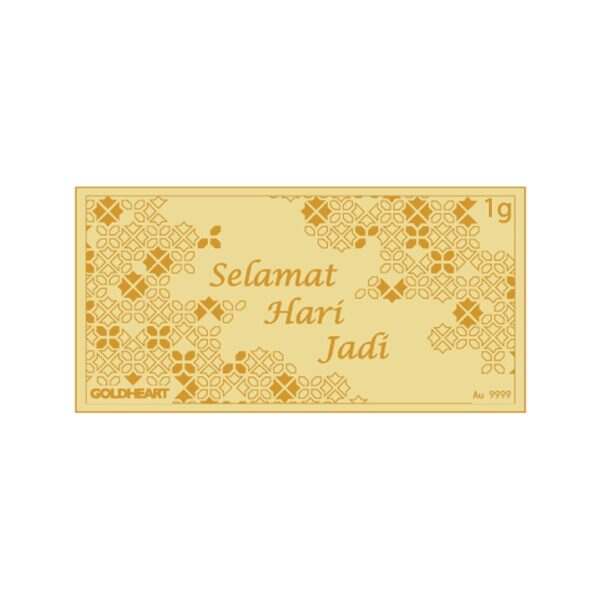 1G Selamat Hari Jadi Gold Bar