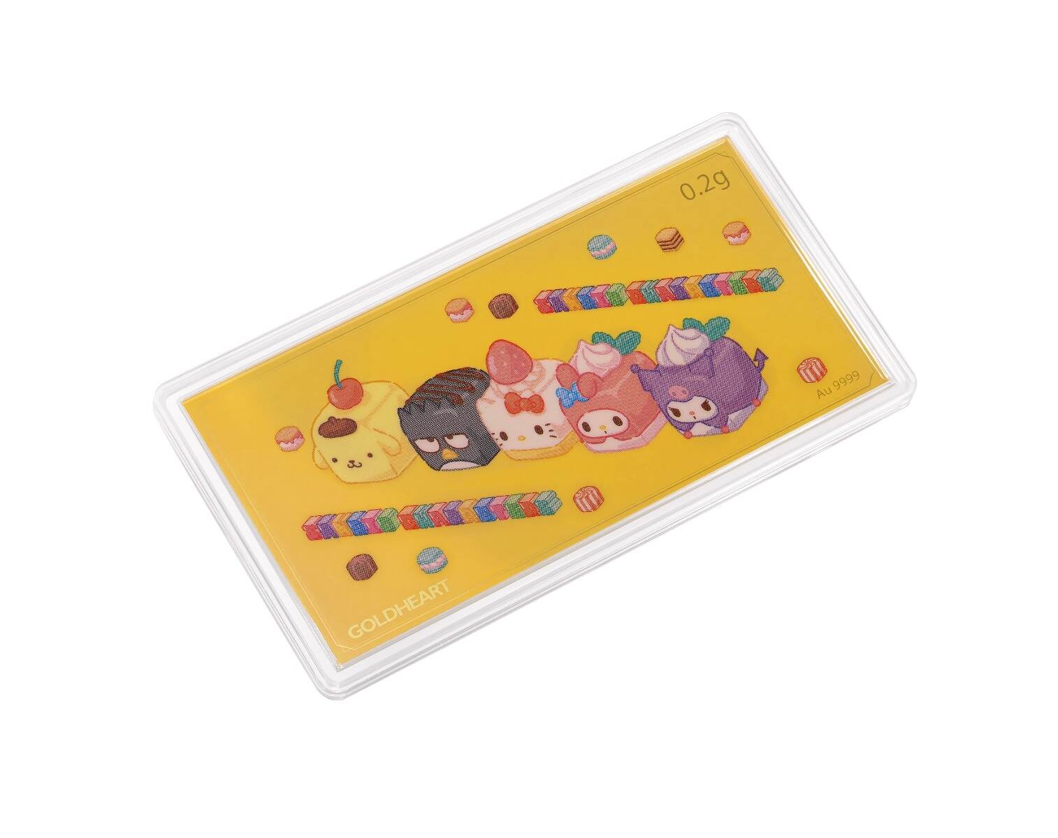 0.2G Sanrio characters Korokoro Sweets Gold Bar