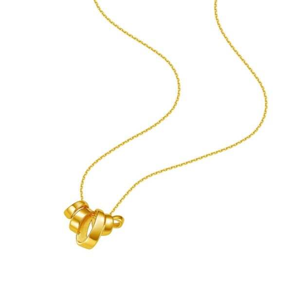 Serif Bow Pendant