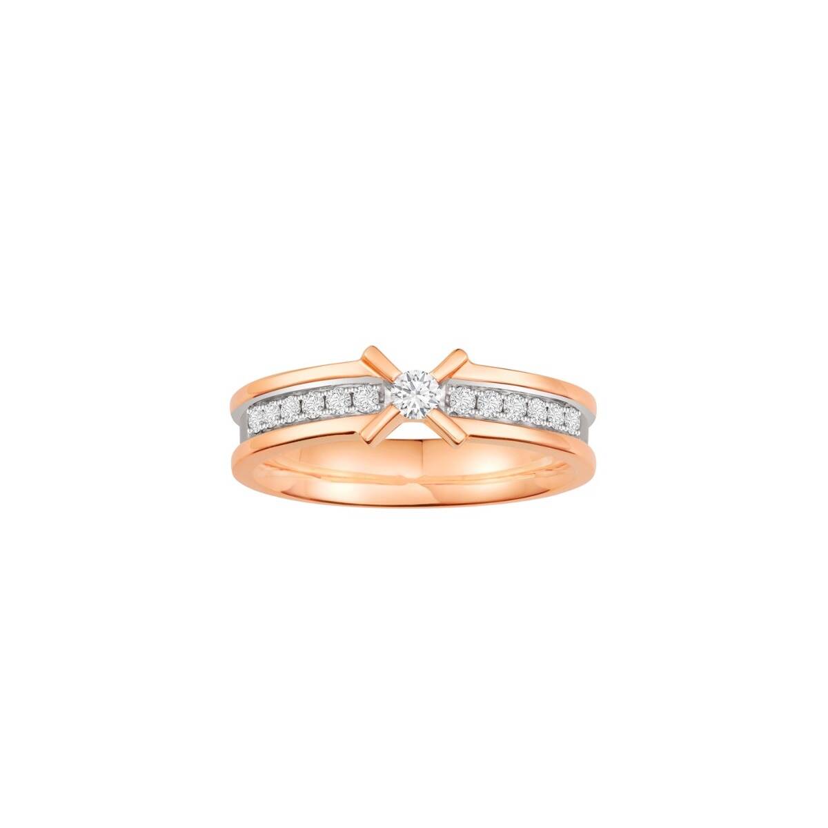 Celestial Star Lovers Wedding Band with Pave Diamonds