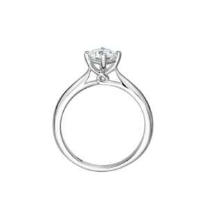 Lab-Grown Diamond White Gold Ring