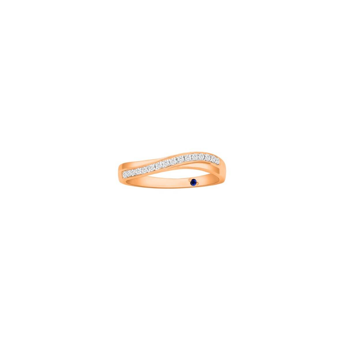 Intimo Rose Gold Wedding Band (Female)
