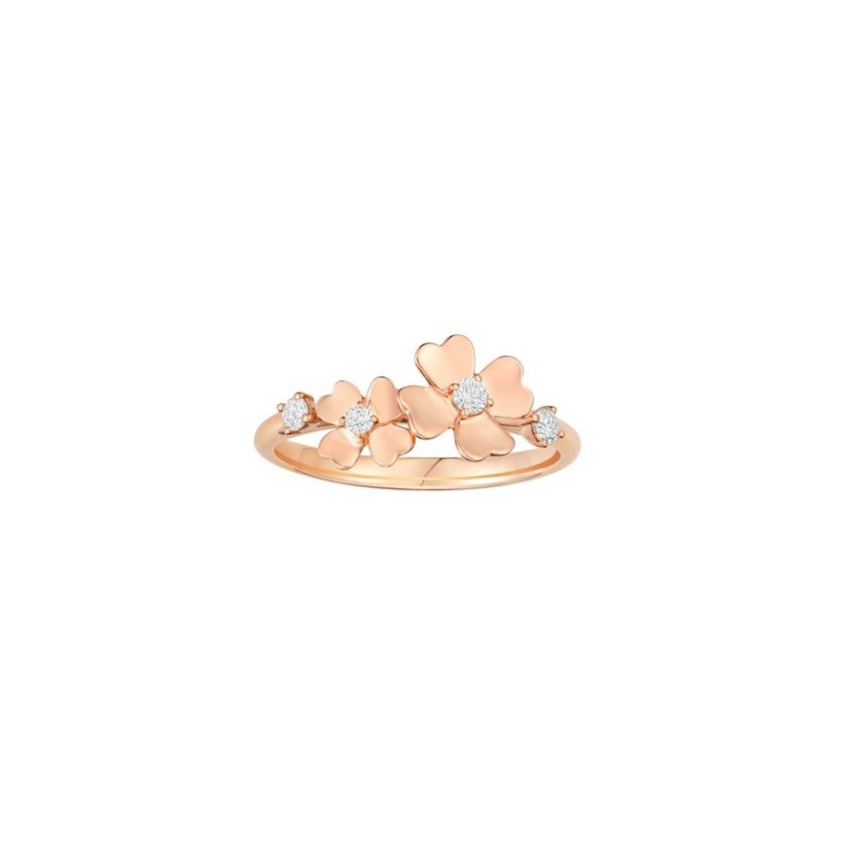 Rose Gold Four Leaf Clover Ring