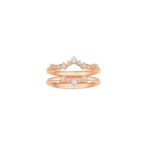 Rose Gold Love Diamond Jacket Ring