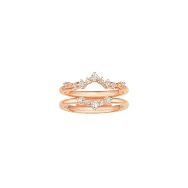 Rose Gold Love Diamond Jacket Ring