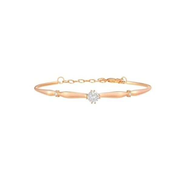 Rose Gold Diamond Bangle