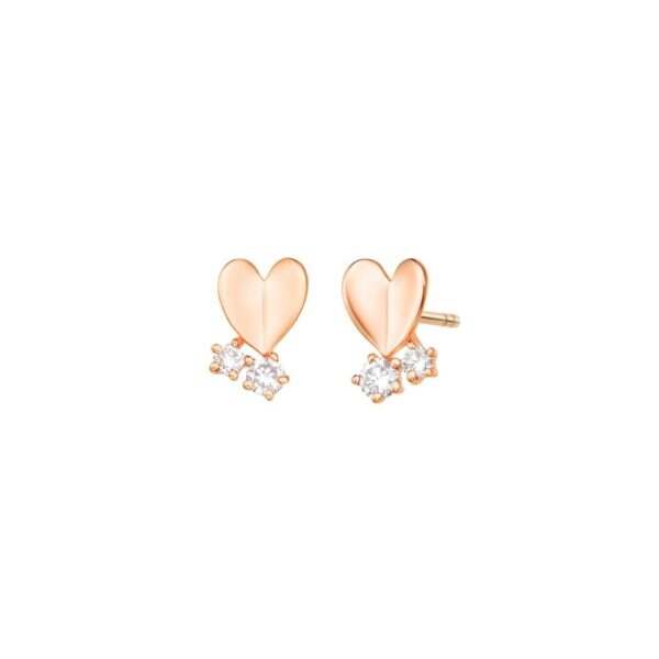 Rose Gold Cupid Earrings