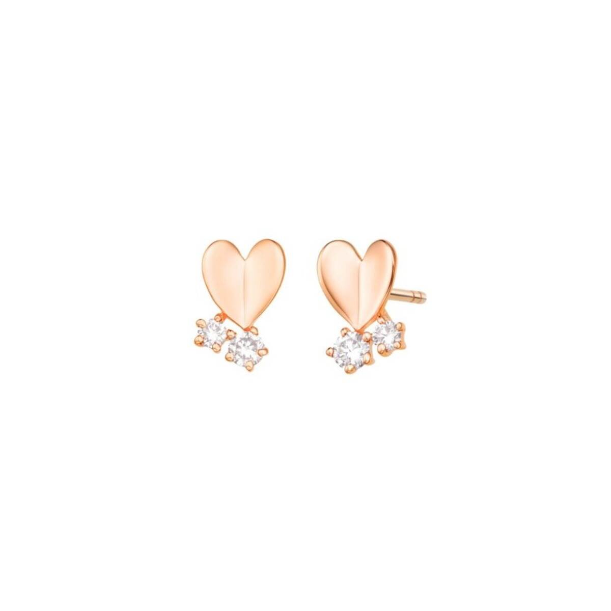 Rose Gold Cupid Earrings