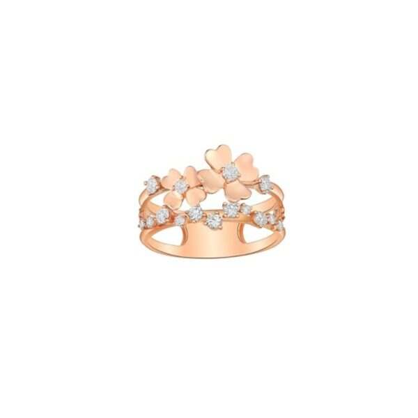 Rose Gold Four Leaf Clover Ring