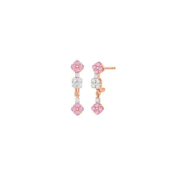 Rosy Diamond Earrings