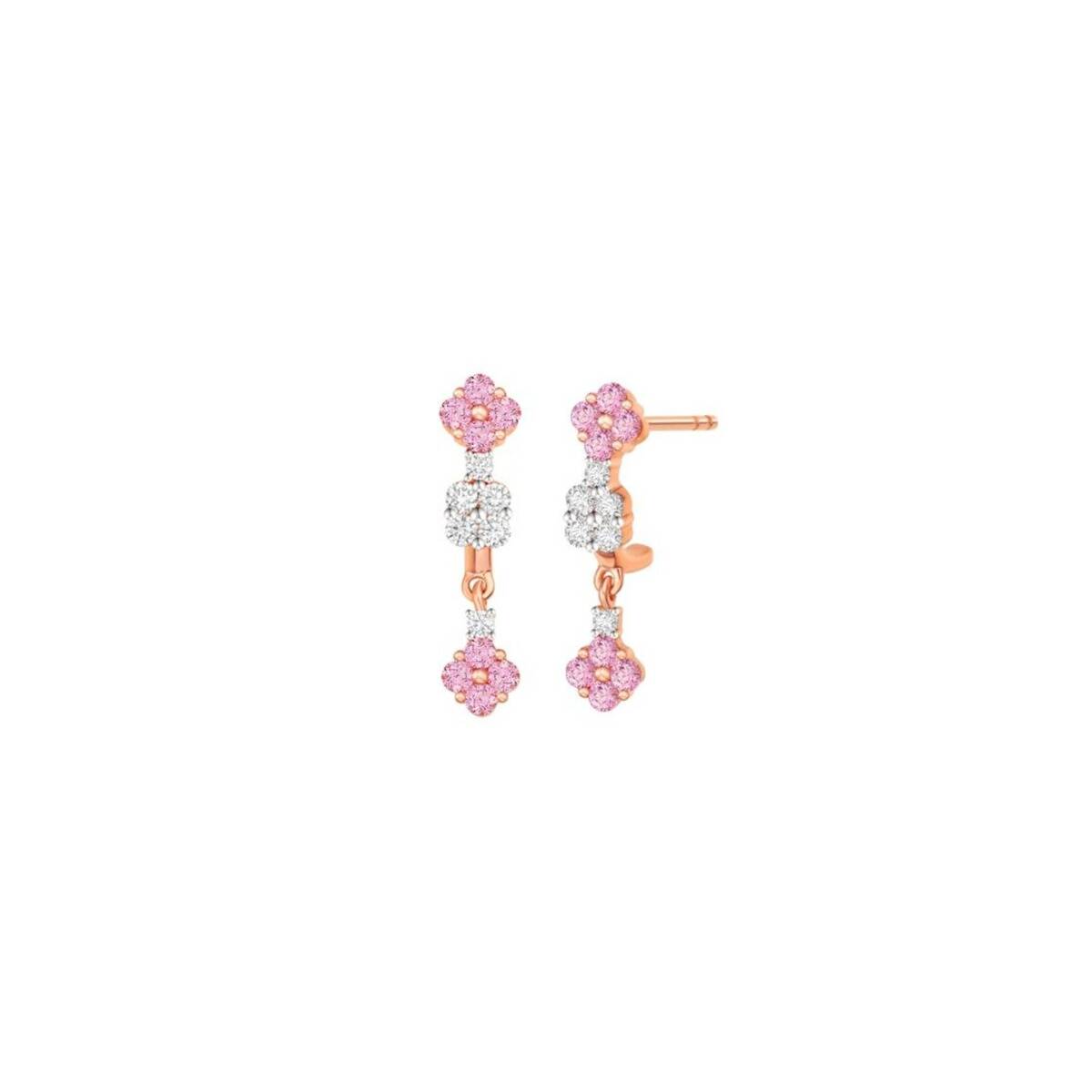 Rosy Diamond Earrings