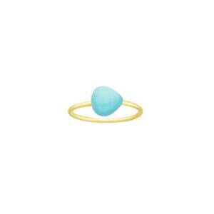 9K Yellow Gold with Pastel Enamel Ring