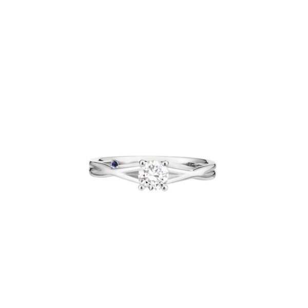 Lab-Grown Diamond Twist Band Ring