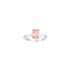 Lab-Grown Long-cushion cut Pink Diamong Ring