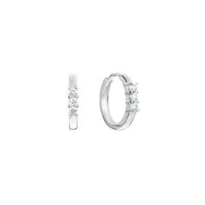 White Gold Trilogy Earrings