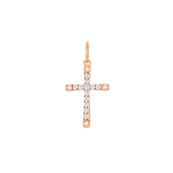 Radiant Faith Cross Rose Gold Pendant