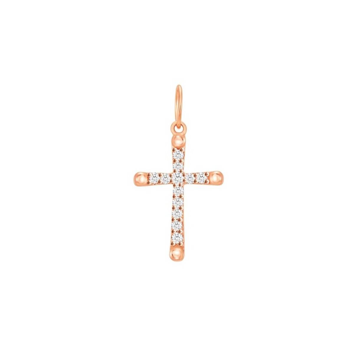 Radiant Faith Cross Rose Gold Pendant