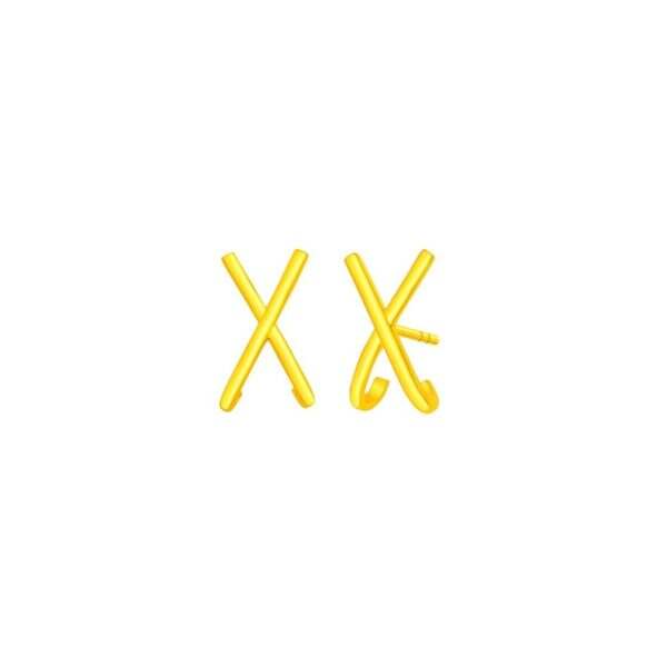 Cross X Earrings