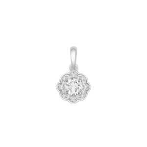 Lab-Grown Diamond White Gold Pendant