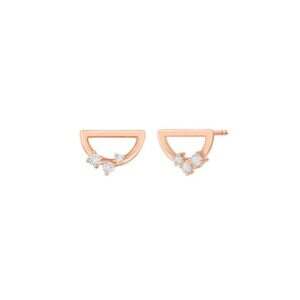 Half Moon Diamond Earrings