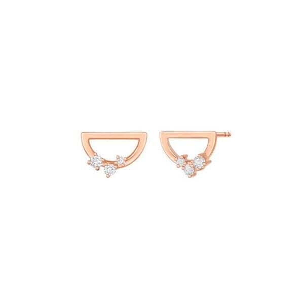 Half Moon Diamond Earrings