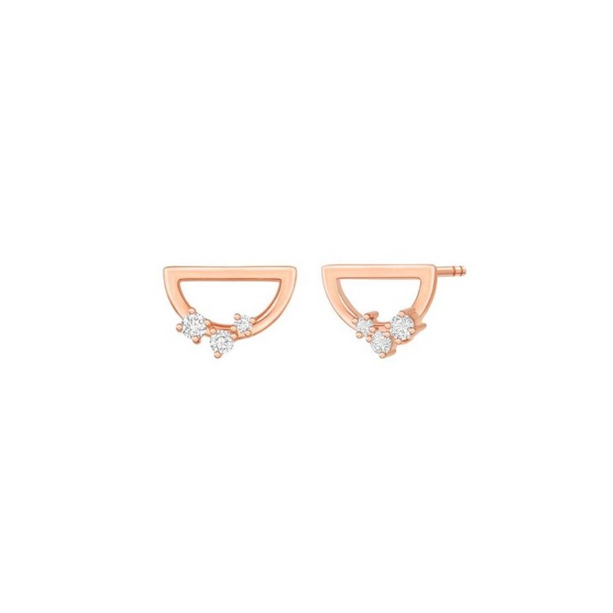 Half Moon Diamond Earrings
