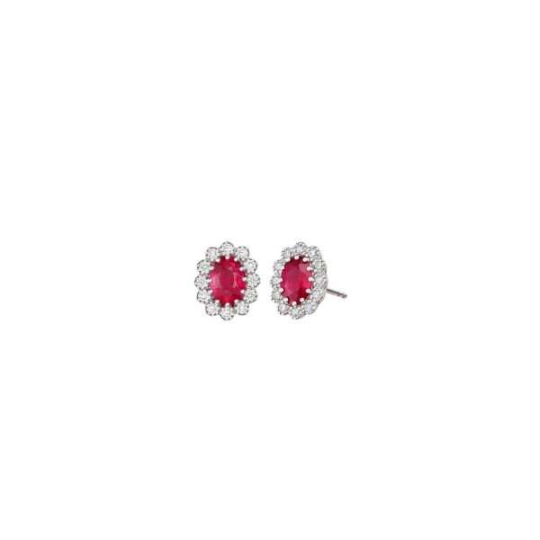 Ruby Bloom Earrings