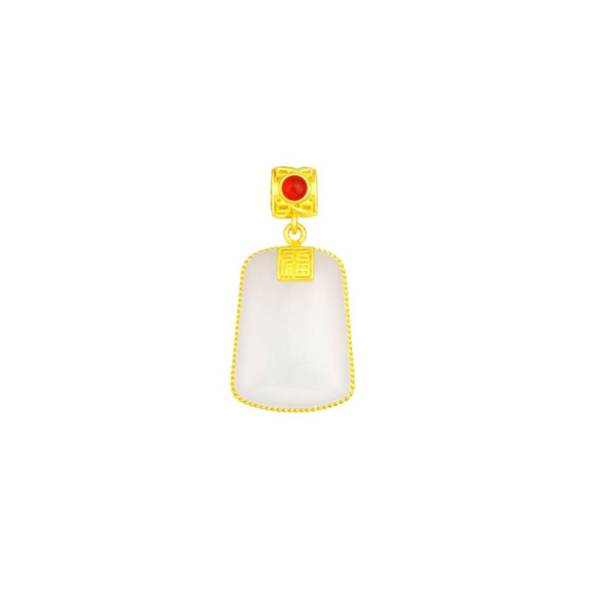 Nephrite Jade Prosperity Pendant