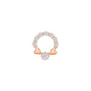 Wreath Rose Gold Diamond Pendant