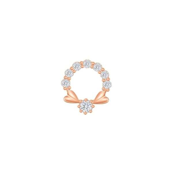 Wreath Rose Gold Diamond Pendant