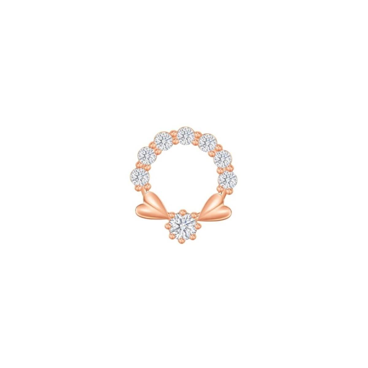 Wreath Rose Gold Diamond Pendant