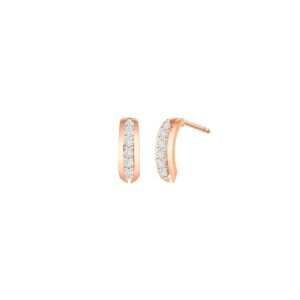 Rose Gold Diamond Earrings