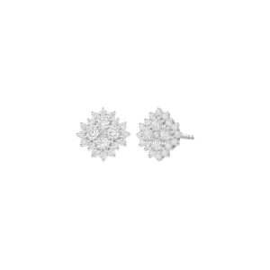 Lab-Grown Diamond Snowflake Earrings