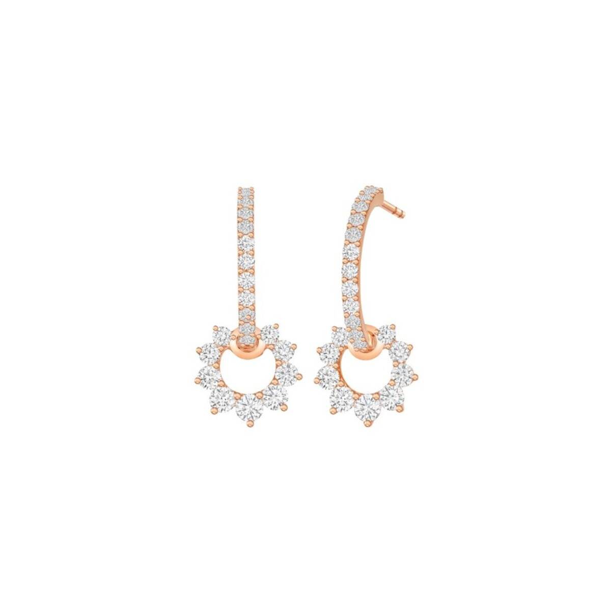 Lab-Grown Diamond Irradiant Sun Earrings