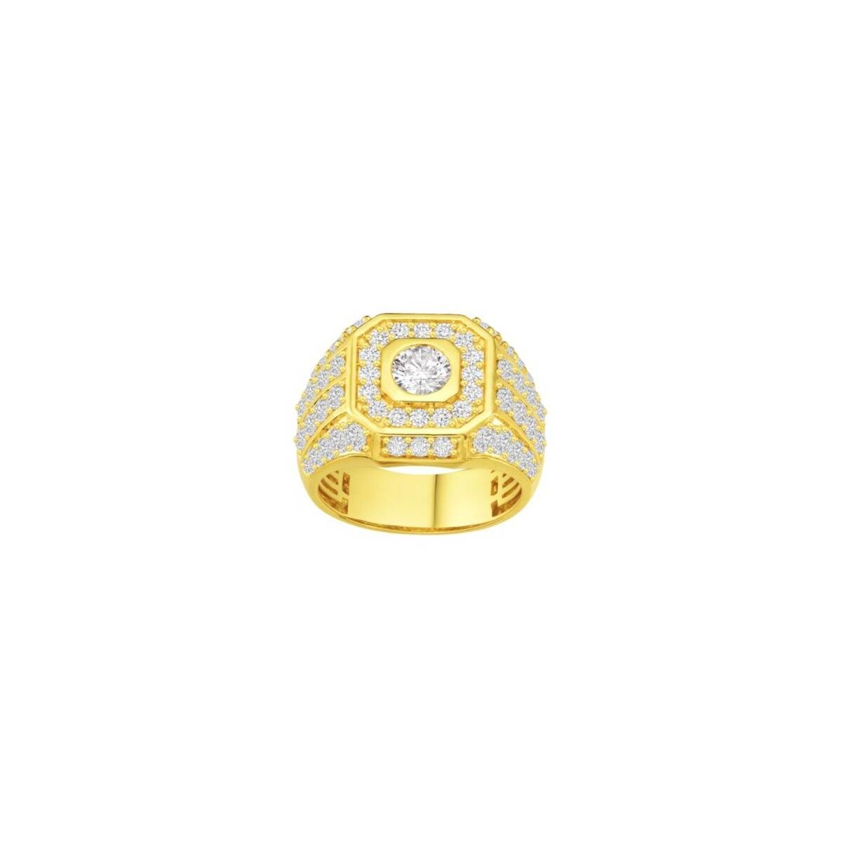 Lab-Grown Diamond Bold Embracing Studded Ring