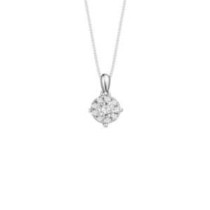 2.00 carat face Diamond White Gold Pendant