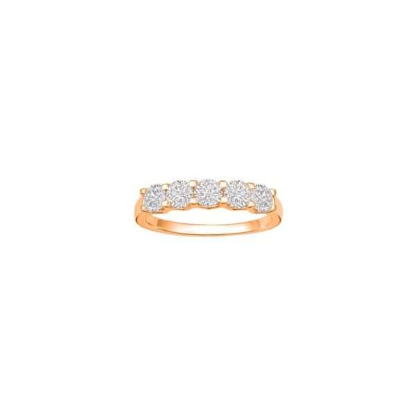 Lab-Grown Diamond Eternity Rose Gold Ring