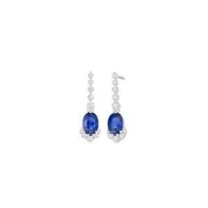 Blue Enchanting Sapphire Earrings
