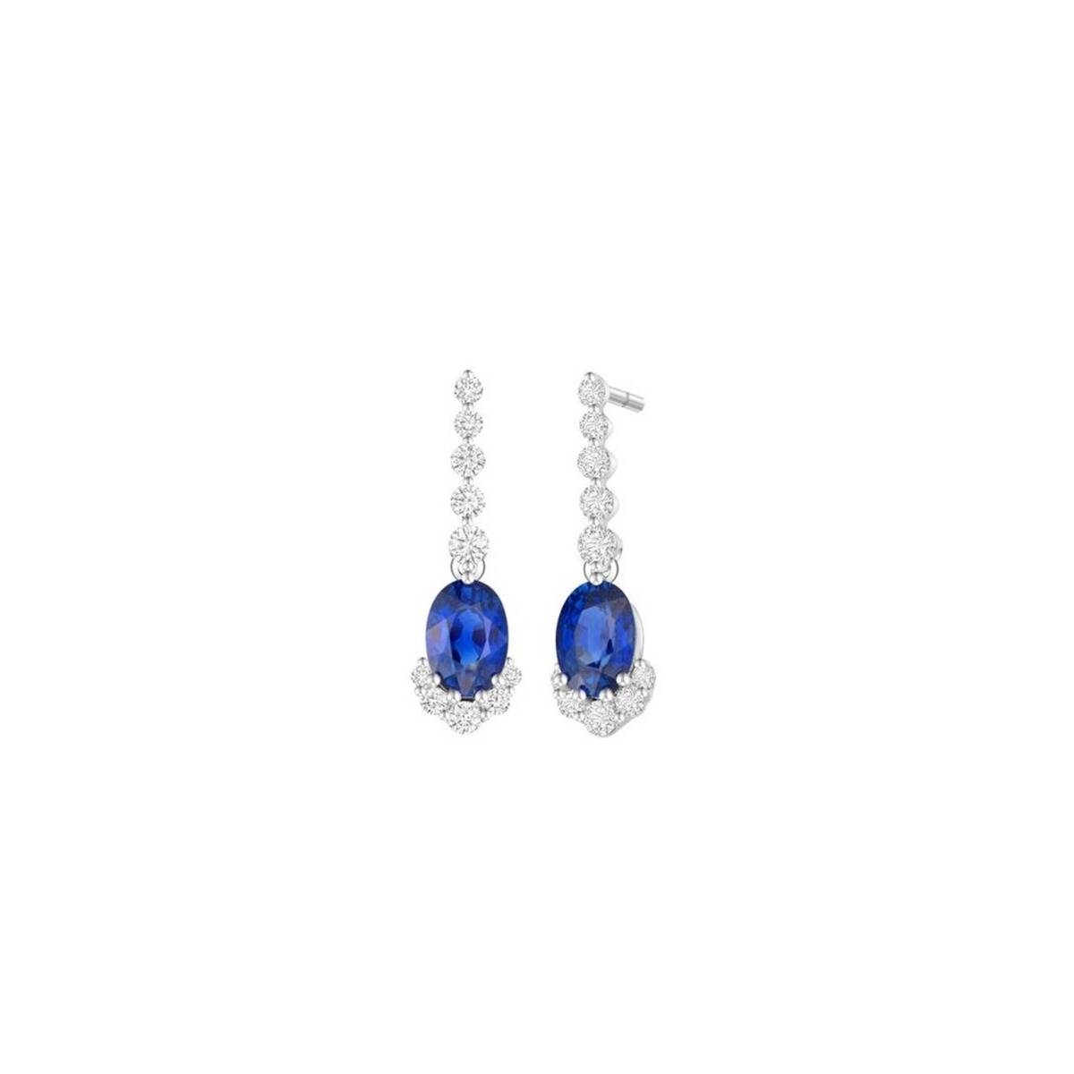 Blue Enchanting Sapphire Earrings