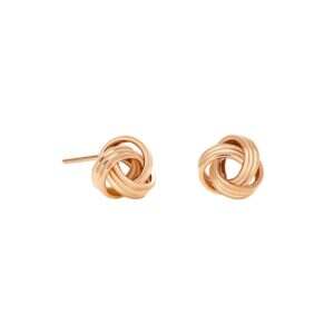 Rose Gold Knot Earrings