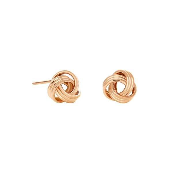 Rose Gold Knot Earrings
