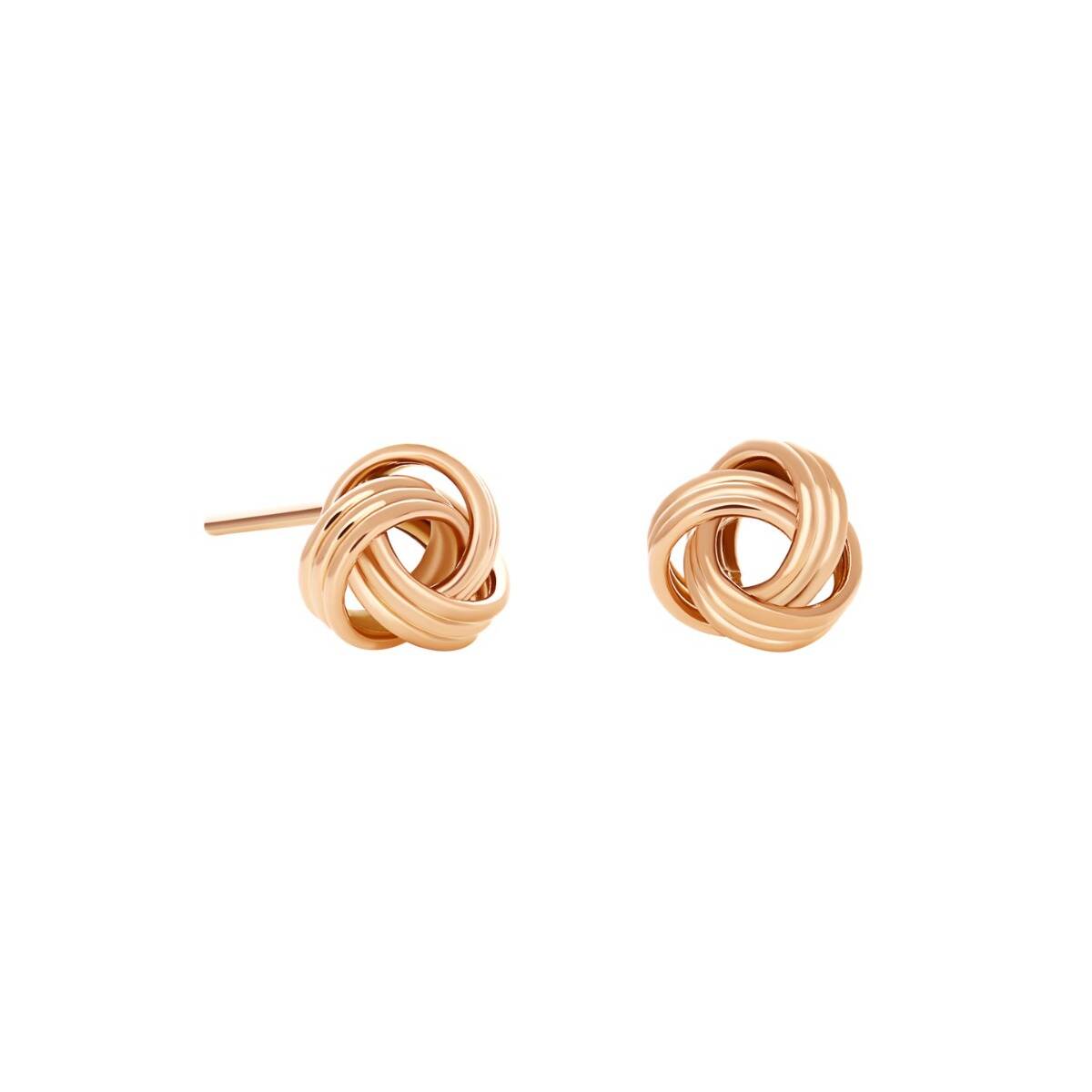 Rose Gold Knot Earrings