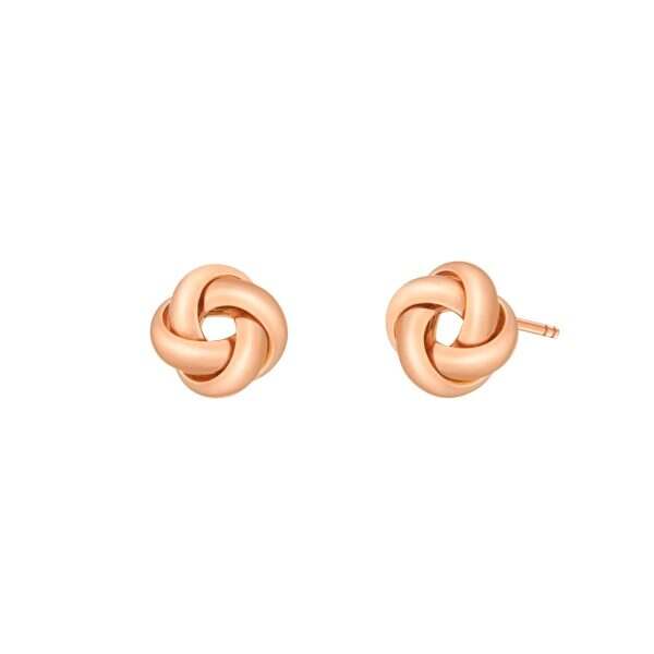 Rose Gold Knot Earrings