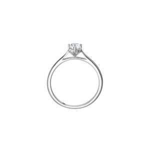 Lab-Grown Diamond White Gold Ring