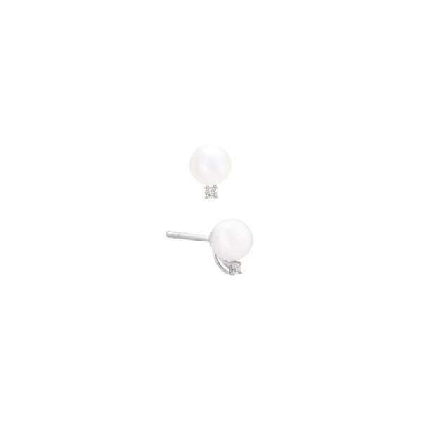 Pearl with Diamond Earrings