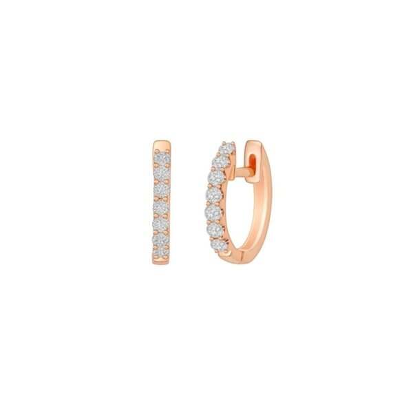 Rose Gold Diamond Earrings