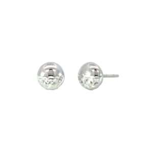 White Gold Classic Earrings